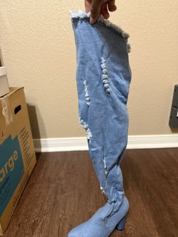 Denim Boots