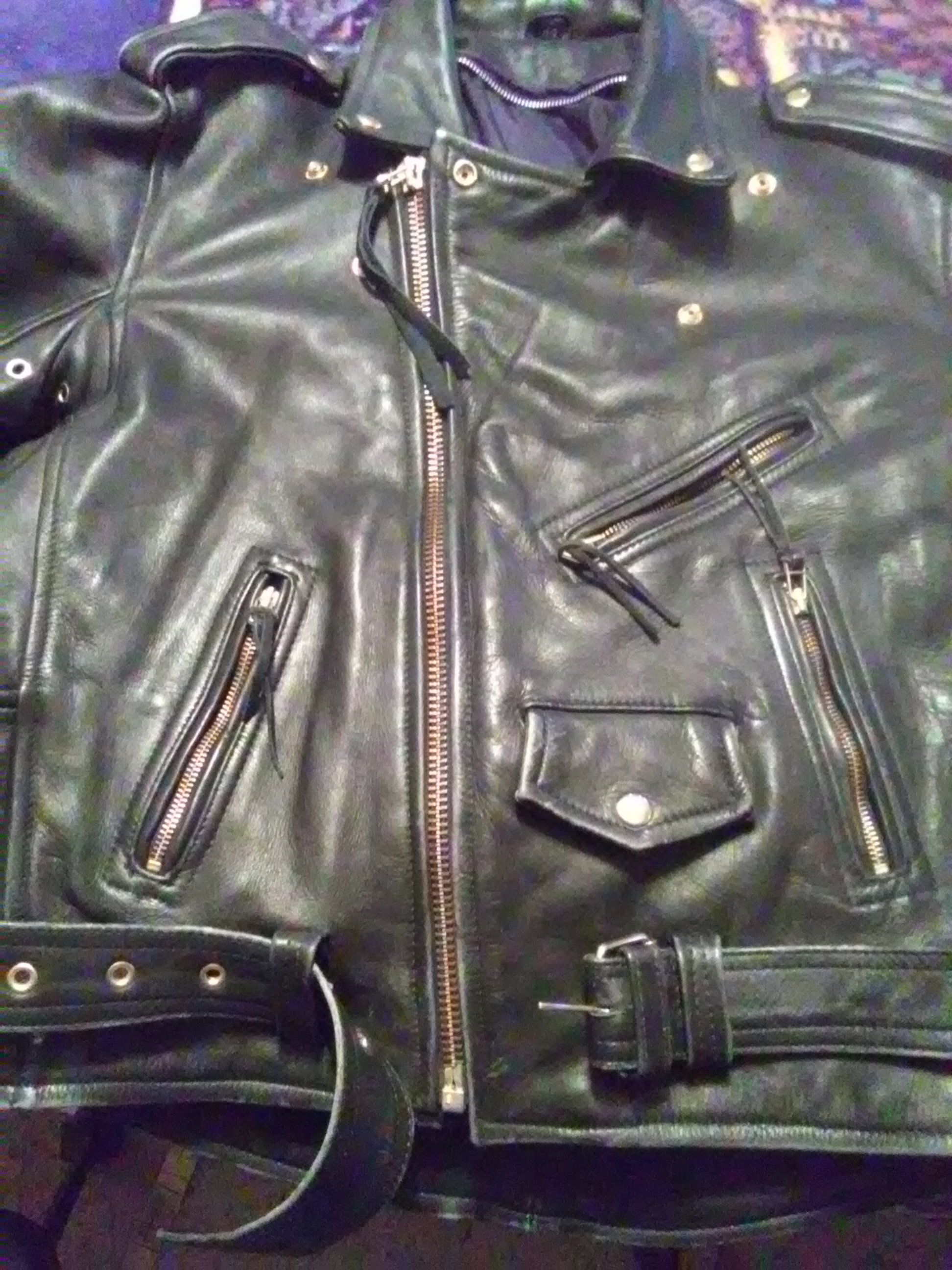 Men's m/c heavy leather jacket