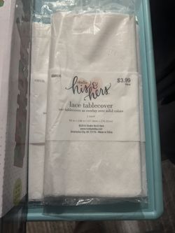 Three Lace Table Covers 