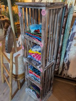 Large wooden shelf