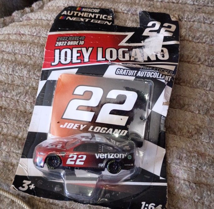 Joey Logano Car And Sticker Card