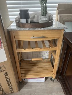 Marble Top Bar Cart