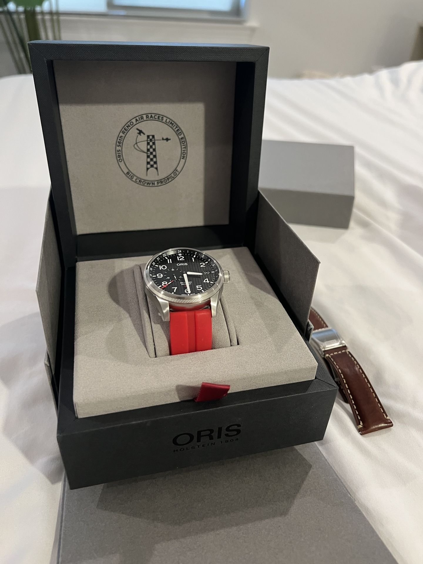 Limited Edition ORIS Big Crown ProPilot GMT Automatic Watch 56th Reno Air Races