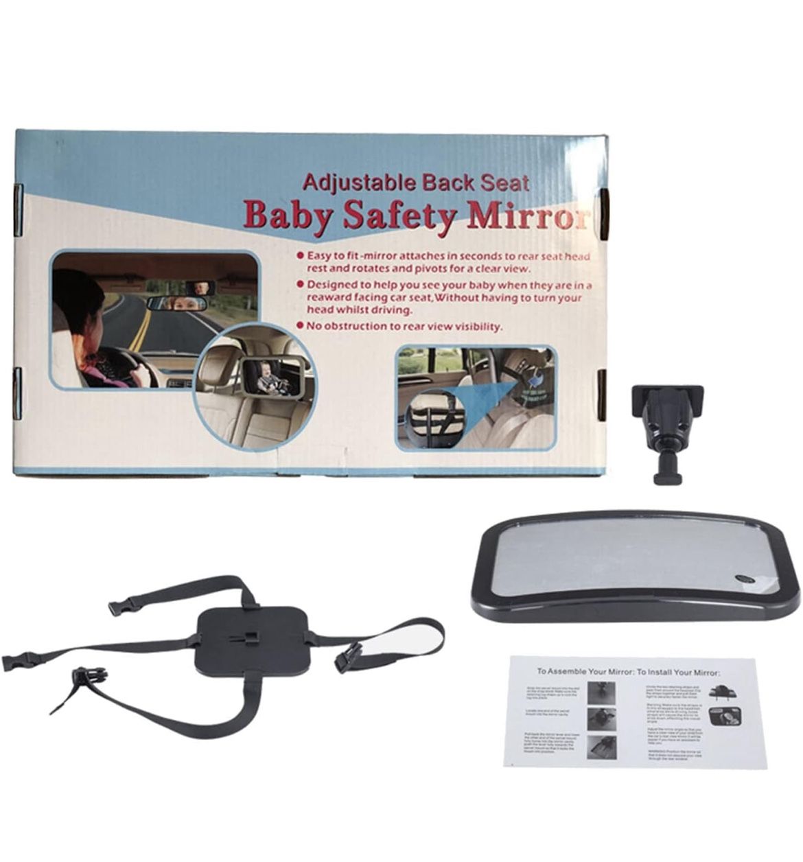 Baby Car Backseat Rear View Facing Back for Seat Child Safe Rearview Adjustable Forward Baby for in