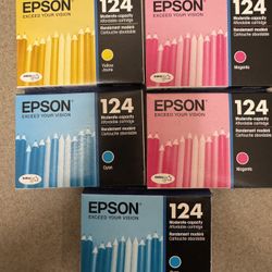 Epson 124 Ink Cartridges bundle 