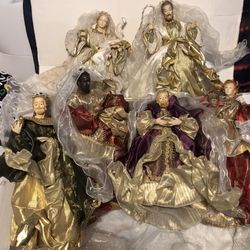 Beautiful  Vintage  Christmas Nativity  Holy Family /  3kings/wise Men/ Angel . 