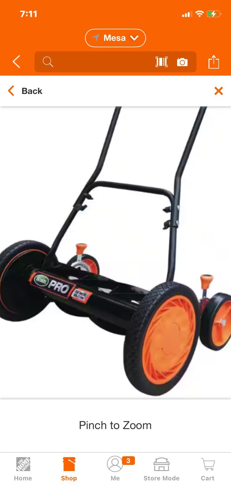 Reel Mower. Scott’s 18 Inch Supreme. No Gas No Cords Brand New Factory Sealed Box In South Scottsdale