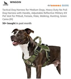 NEW TACTICAL DOG HARNESS FOR MEDIUM DOG