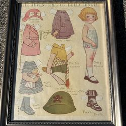 Beautiful Paper Dolls Framed 