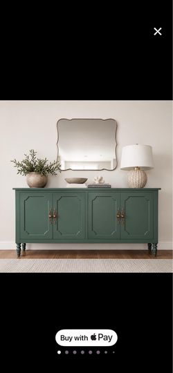 Slid wood console