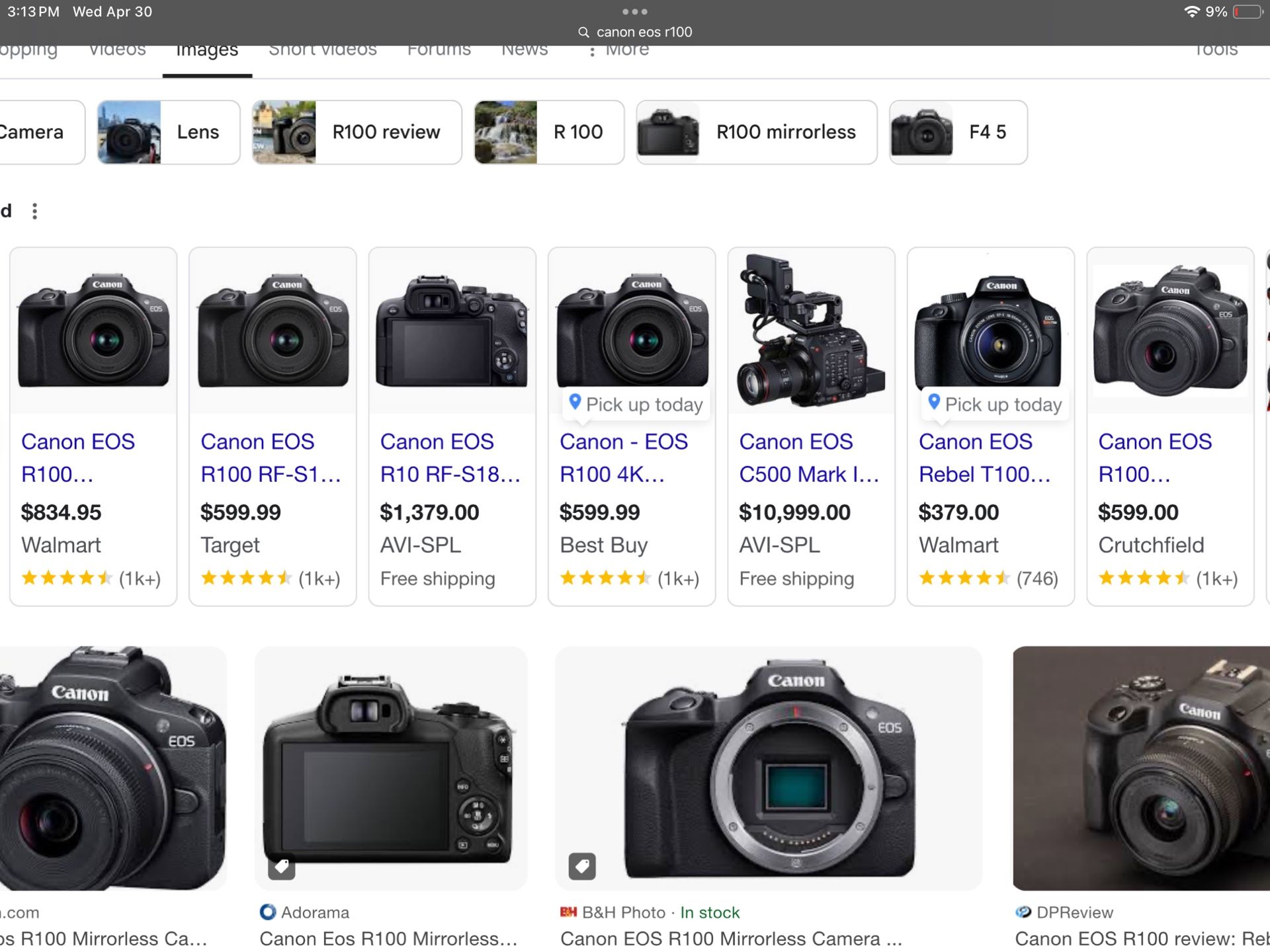 SOLD! Canon EŌS R100 FULL PACK