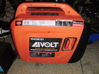 Inverter generator 3400 starting Watts 3450 running lots