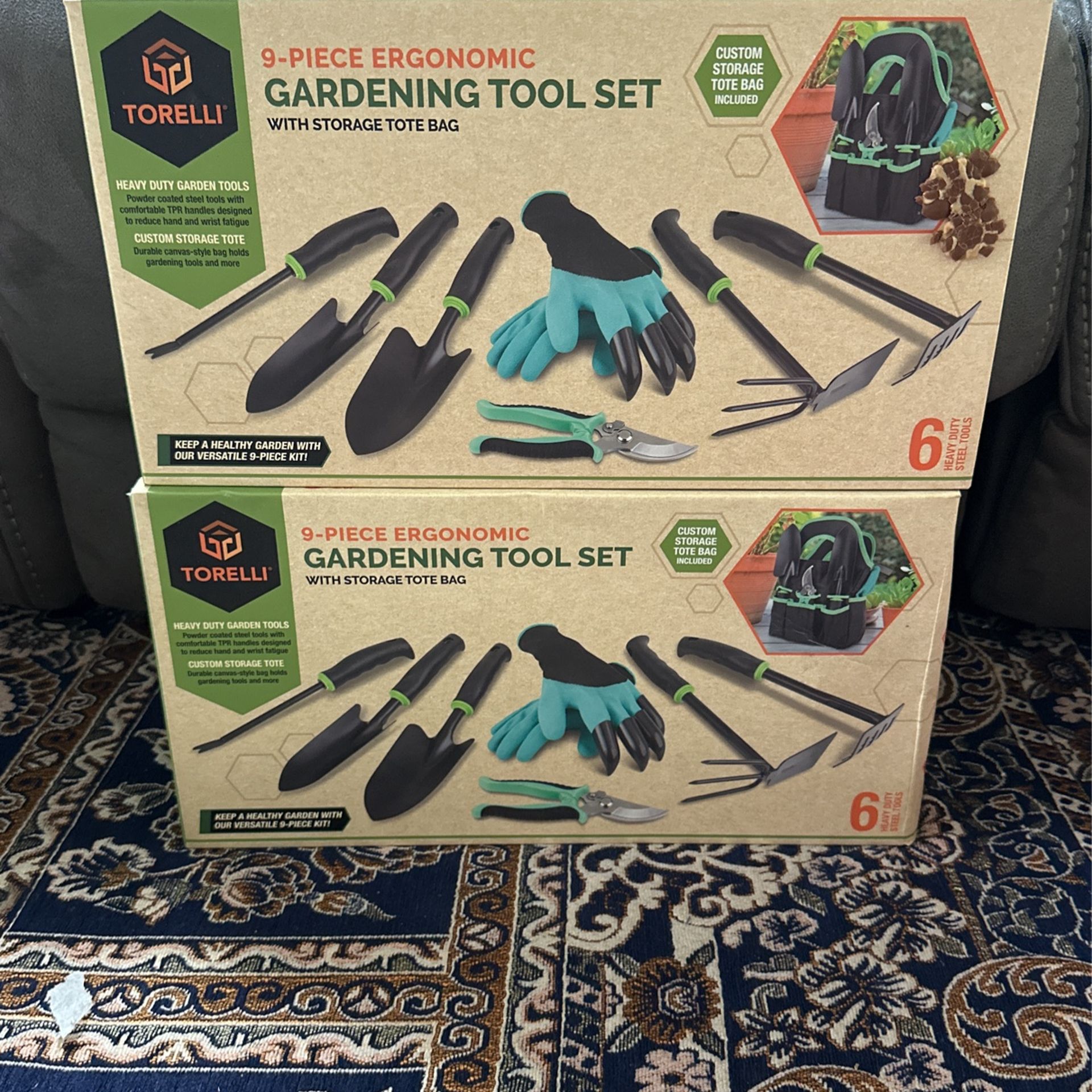 Torelli 9 Piece Ergonomic gardening Tool Set (one For 30$) (Two For 50$)