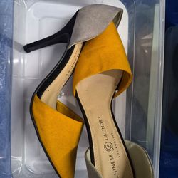 Chinese Laundry 2-tone heels 9.5