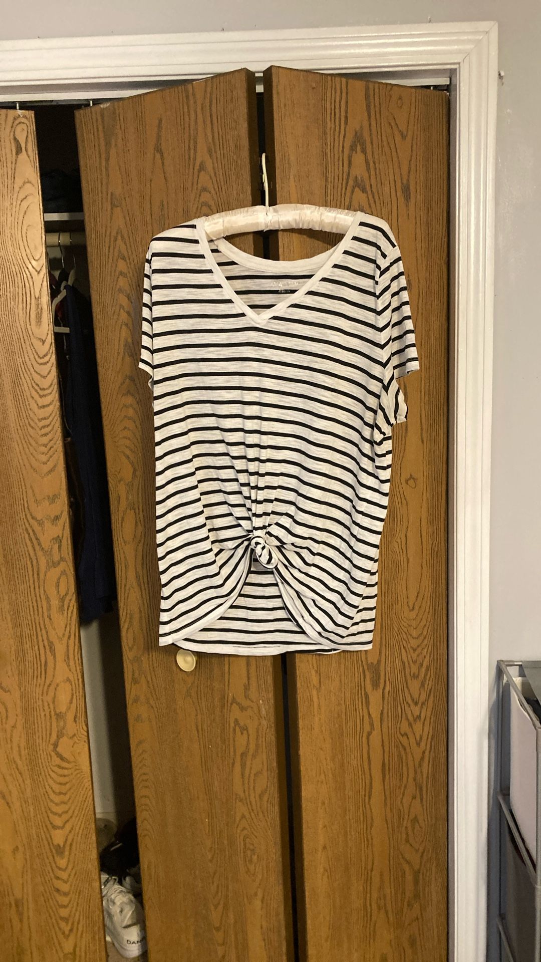 Striped shirt, short sleeve summer top