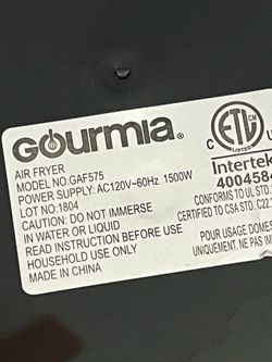 Gourmia Air Fryer - New