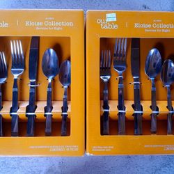 Our Table 90 Piece Set Of Flat Ware