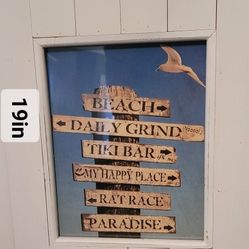 Picture Frame White Wood Look 