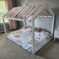 White House Floor Bed For Toddlers- Frame Only