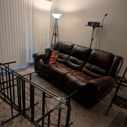 Leather Reclining Couch