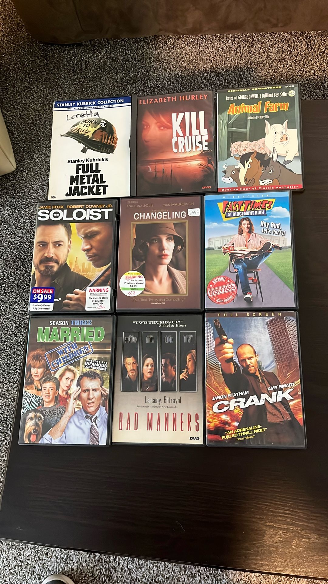 50 miscellaneous DVDs