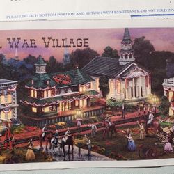 Brand New Hathorne Village Civil War Train Set Buildings 