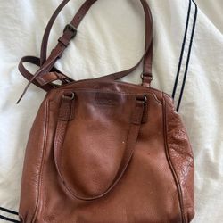 Leather Bag Camel Color 