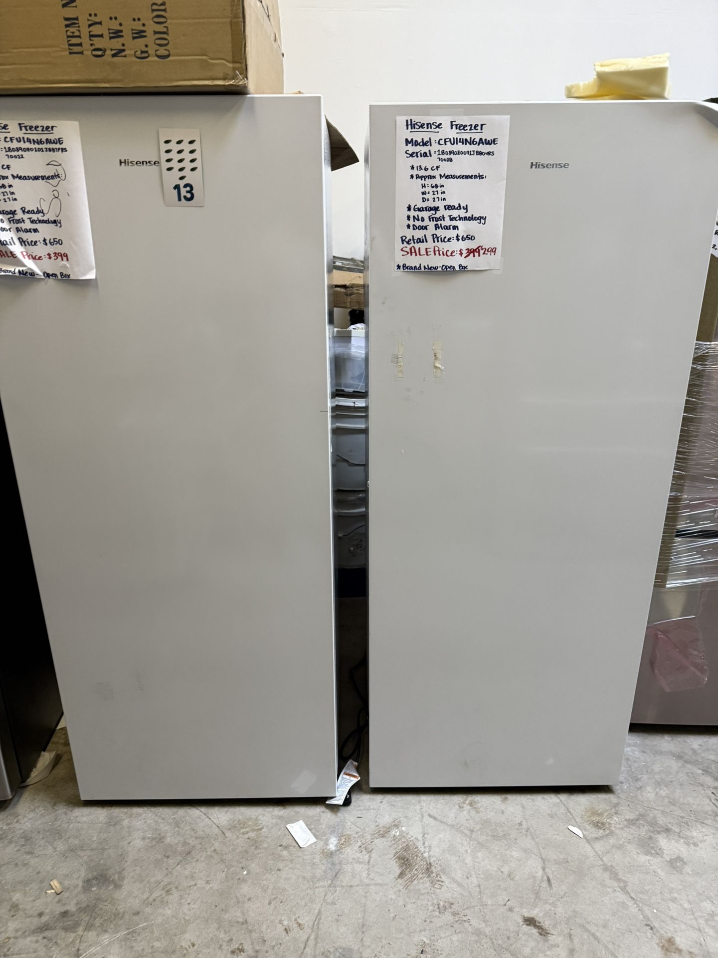 Hisense Convertible Refrigerator / Freezer – Open Box (Some Scratches/Dents) – $299
