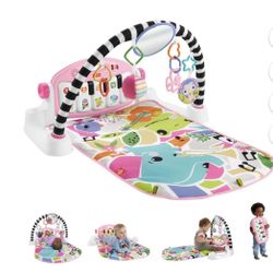 Fisher-Price Kick & Play Gym Playmat Pink