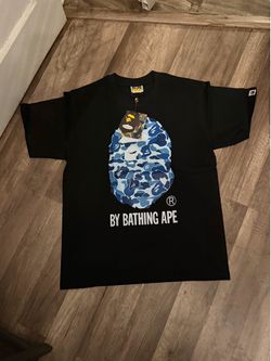Black bape blue camo tee