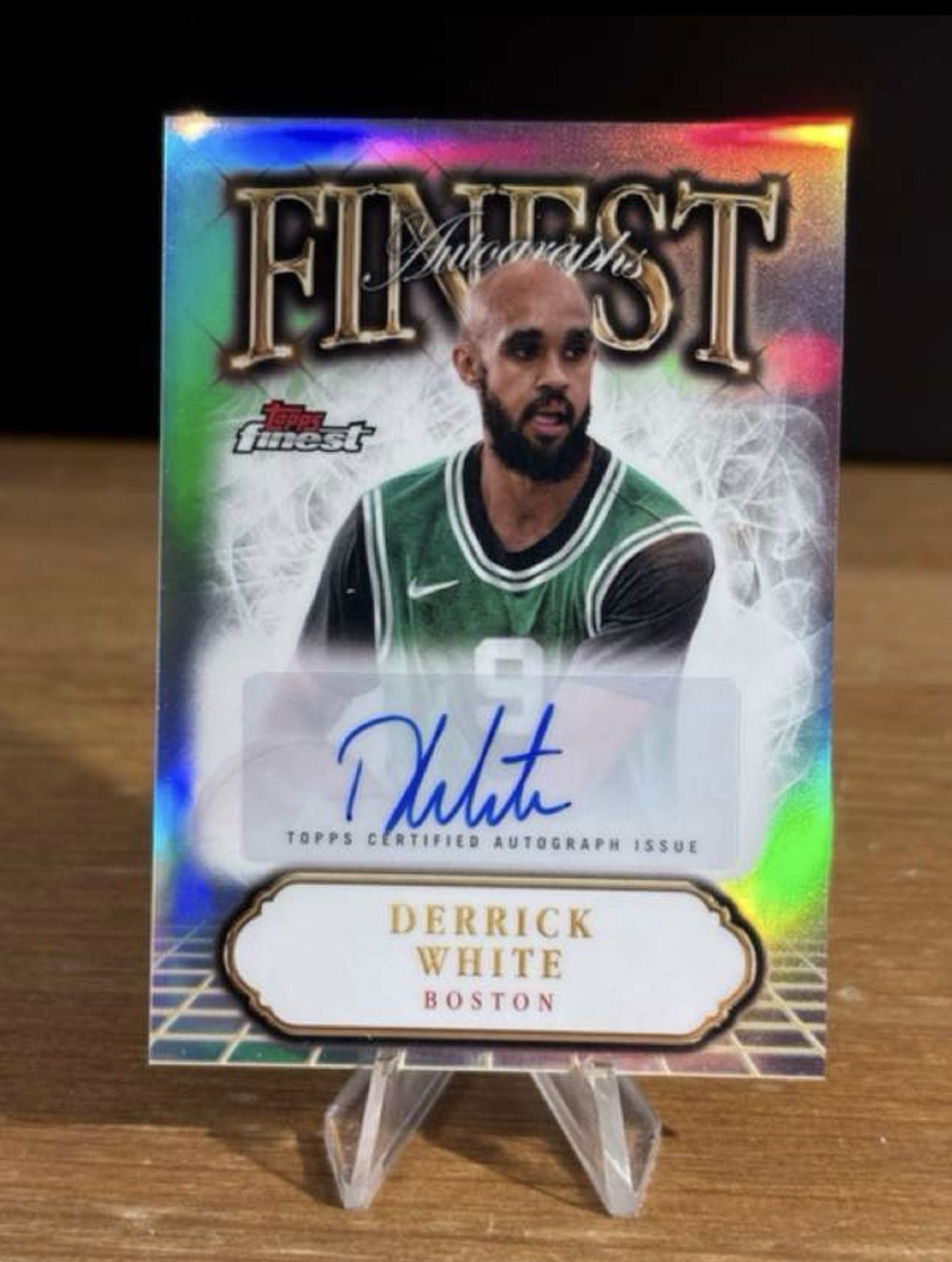 FA-DW Derrick White 2024-25 Finest - Finest Autographs Refractors