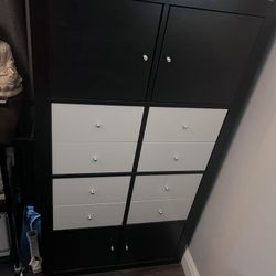 Kallax Shelf With 8 Drawers And 4 Doors 