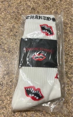 Chrome Hearts Crew Socks White