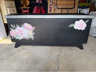 Refurbished black cedar chest