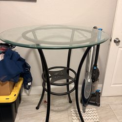 Glass table and chairs