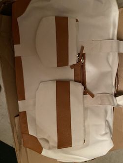 Brand New Large Ladies Canvas Tote/Weekender Bag 