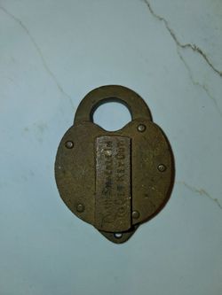 Vintage Western Union Tel-Co Brass Lock no Key