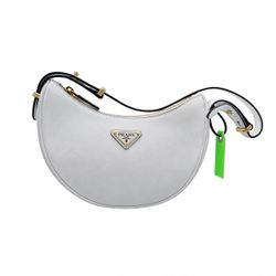 Prada Enameled Metal Triangle Arqué Shoulder Bag