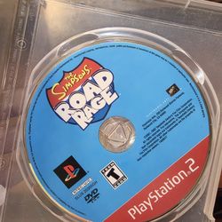 Simpsons Road Rage Playstation 2 PS2 Tested Working Video Game Disc ONLY