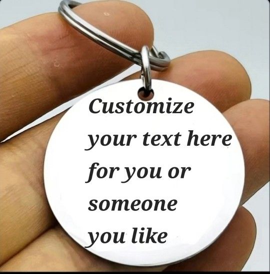 Handmade Deisgn Hot Quote Stainless Keychain