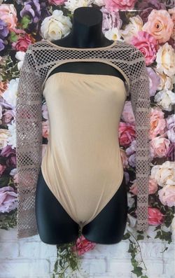M And L Beige Bodysuit Available 