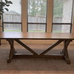 Custom Built Dining Table Solid wood Farmhouse Set Modern Rustic Bench Country Oval Round Counter Breakfast Height 