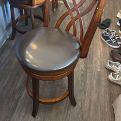 Two Swivel Bar/Kitchen Island Stools - $85.00