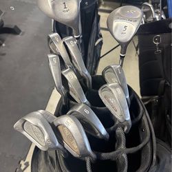 Silver Line II Complete Golf Club Set w/ Bag – Driver, Woods, Irons & Wedges