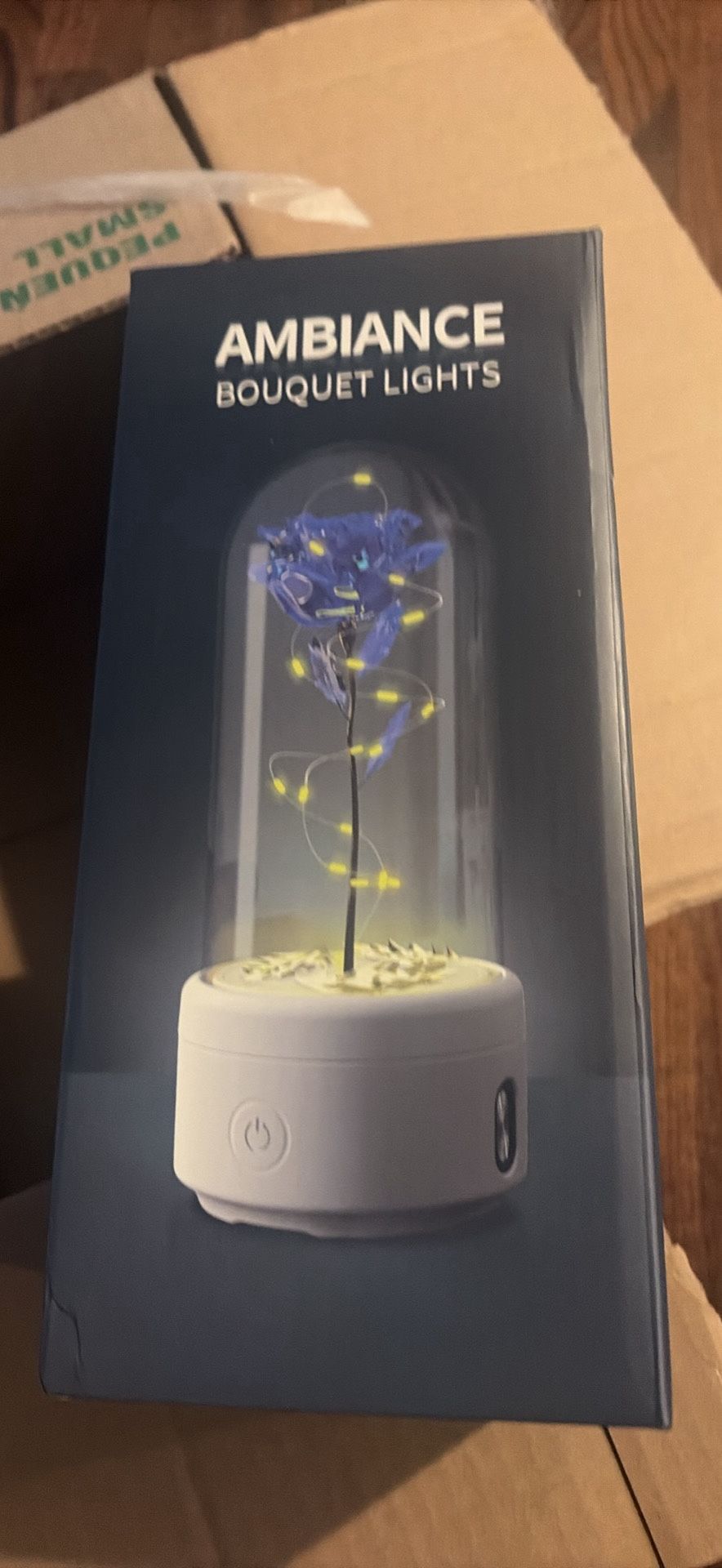 Ambiance Blue Rose LED Dome Light Bouquet Lights