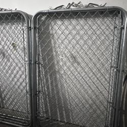 Everbilt 42 in. x 60 in. Galvanized Steel Chain Link Fence Walk Gate (Actual Gate Size: 38 in. x 60)