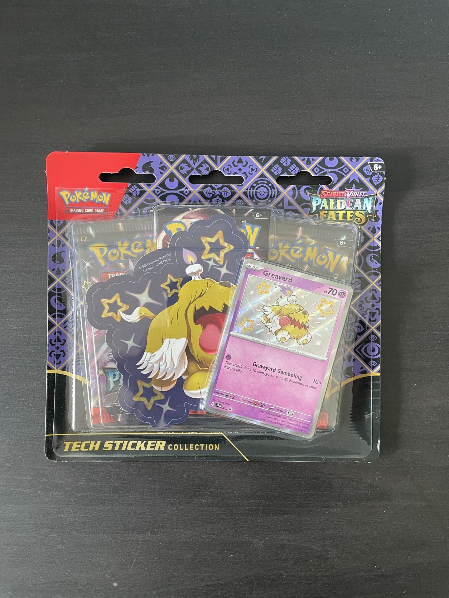 Pokemon Paldean Fates Tech Sticker Greavard
