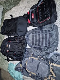 Assorted Backpacks. One For Any Occasion Tools trails And/Or Just Casual