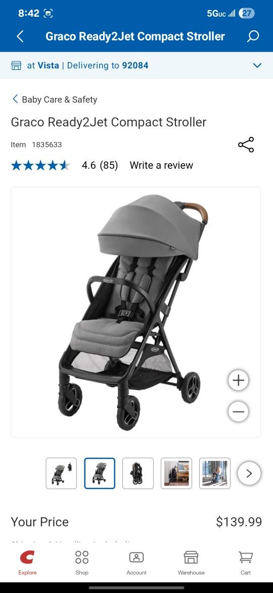Graco Ready2Jet Compact Stroller