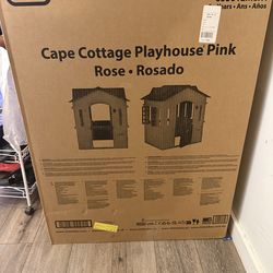 Pink kids playhouse